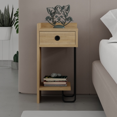 Тумба прикроватная SIRIUS NIGHTSTAND LEFT MODULE OAK OAK OAK 32X30X61 СМ. (LEV00359)