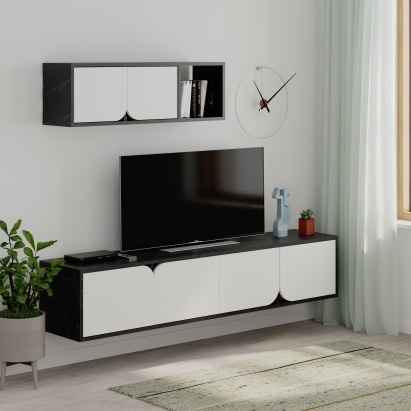 Тумба подвесная SPARK TV UNIT BENDIR BENDIR WHITE 180X36X180 СМ. (LEV00456)