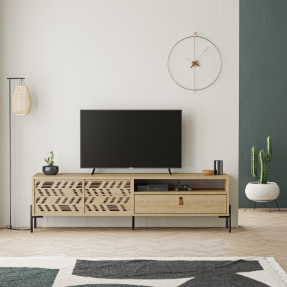 Тумба под ТВ DIONYSOS TV STAND OAK OAK OAK 170X45X49 СМ. (LEV00507)