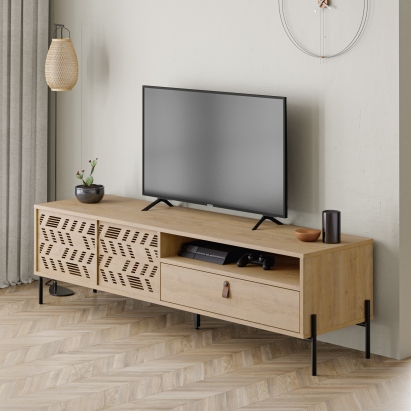 Тумба под ТВ DIONYSOS TV STAND OAK OAK OAK 170X45X49 СМ. (LEV00507)