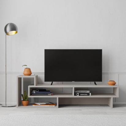 Тумба под ТВ TETRA TV STAND LIGHT MOCHA LIGHT MOCHA LIGHT MOCHA 137X40X42 СМ. (LEV00395)