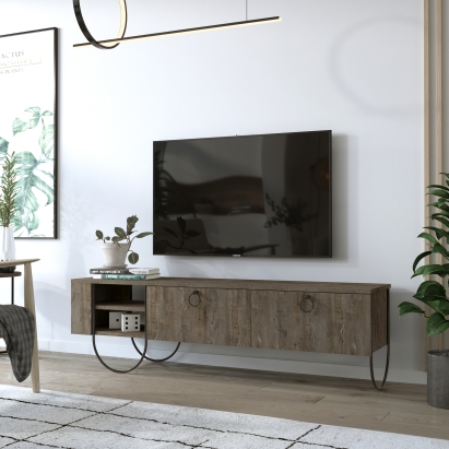 Тумба под ТВ NORFOLK TV STAND DARK COFFEE DARK COFFEE DARK COFFEE 151X36X44 СМ. (LEV00434)