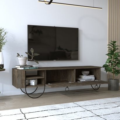 Тумба под ТВ NORFOLK TV STAND DARK COFFEE DARK COFFEE DARK COFFEE 151X36X44 СМ. (LEV00434)