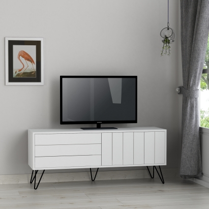 Тумба под ТВ PICADILLY TV STAND WHITE WHITE WHITE 139X36X57 СМ. (LEV00443)