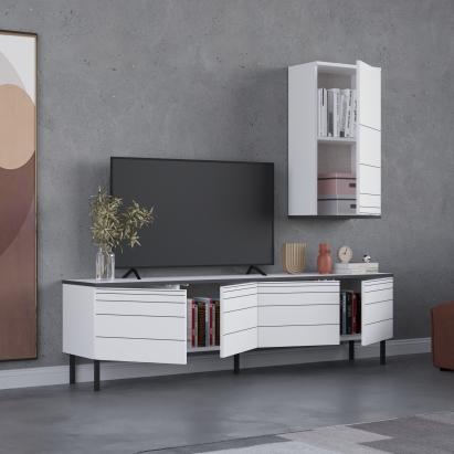 Тумба под ТВ ARYA TV UNIT WHITE WHITE WHITE 180X36X180 СМ. (LEV00531)