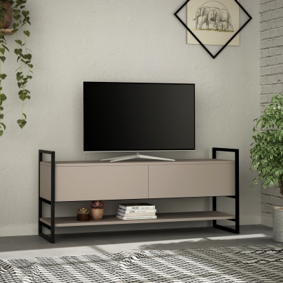 Тумба под ТВ METOLA TV STAND LIGHT MOCHA LIGHT MOCHA LIGHT MOCHA 130X40X58 СМ. (LEV00387)