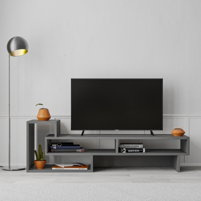 Тумба под ТВ TETRA TV STAND ANTHRACITE ANTHRACITE ANTHRACITE 137X40X42 СМ. (LEV00397)