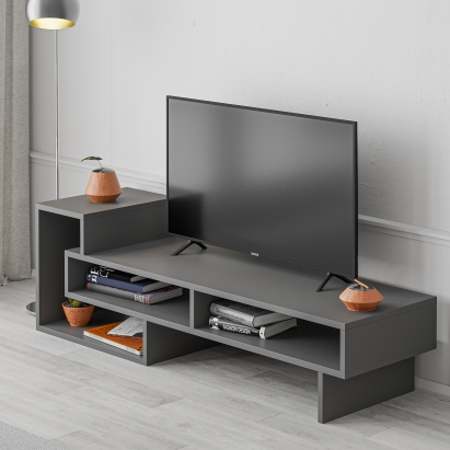 Тумба под ТВ TETRA TV STAND ANTHRACITE ANTHRACITE ANTHRACITE 137X40X42 СМ. (LEV00397)