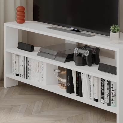 Тумба под ТВ THALES CORNER TV STAND WHITE WHITE  110X36X45 СМ. (LEV00307)