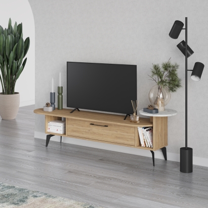 Тумба под ТВ ADA TV STAND OAK CARRARA OAK 188X40X43 СМ. (LEV00513)