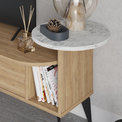 Тумба под ТВ ADA TV STAND OAK CARRARA OAK 188X40X43 СМ. (LEV00513)