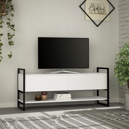 Тумба под ТВ METOLA TV STAND WHITE WHITE WHITE 130X40X58 СМ. (LEV00386)