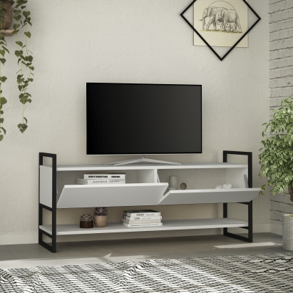 Тумба под ТВ METOLA TV STAND WHITE WHITE WHITE 130X40X58 СМ. (LEV00386)