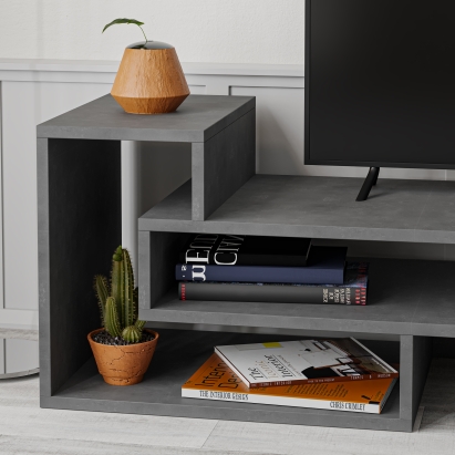 Тумба под ТВ TETRA TV STAND RETRO GREY RETRO GREY RETRO GREY 137X40X42 СМ. (LEV00449)