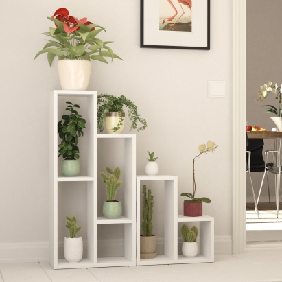 Тумба для цветов SULE PLANTSTAND WHITE WHITE  42X20X89 СМ. (LEV00372)