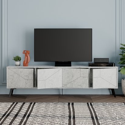 Тумба под ТВ DUNE TV STAND CARRARA CARRARA CARRARA 180X30X50 СМ. (LEV00462)