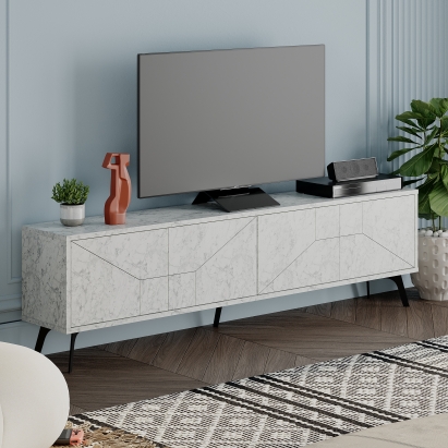 Тумба под ТВ DUNE TV STAND CARRARA CARRARA CARRARA 180X30X50 СМ. (LEV00462)