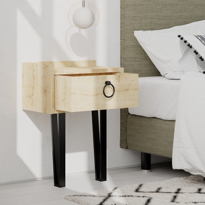 Тумба прикроватная SPONGE NIGHTSTAND OAK OAK OAK 40X24X54 СМ. (LEV00351)