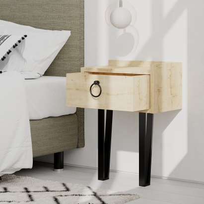 Тумба прикроватная SPONGE NIGHTSTAND OAK OAK OAK 40X24X54 СМ. (LEV00351)