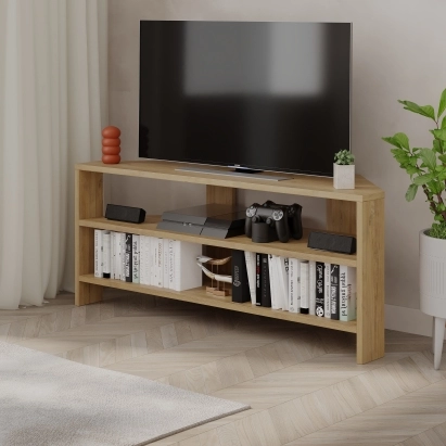 Тумба под ТВ THALES CORNER TV STAND OAK OAK  110X36X45 СМ. (LEV00309)