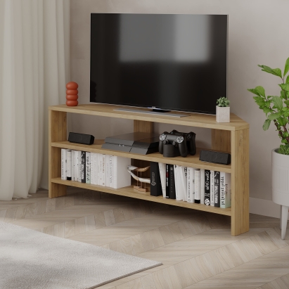 Тумба под ТВ THALES CORNER TV STAND OAK OAK  110X36X45 СМ. (LEV00309)