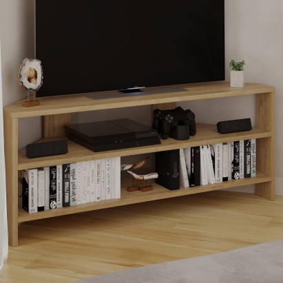 Тумба под ТВ THALES CORNER TV STAND OAK OAK  110X36X45 СМ. (LEV00309)