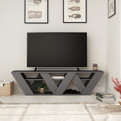 Тумба под ТВ RALLA TV STAND ANTHRACITE ANTHRACITE ANTHRACITE 158X30X40 СМ. (LEV00422)