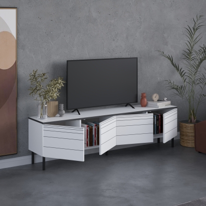 Тумба под ТВ ARYA TV STAND WHITE WHITE WHITE 180X36X50 СМ. (LEV00519)