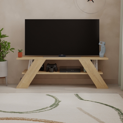 Тумба под ТВ FARFALLA TV STAND OAK OAK OAK 120X34X40 СМ. (LEV00382)