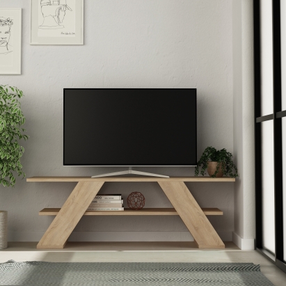 Тумба под ТВ FARFALLA TV STAND OAK OAK OAK 120X34X40 СМ. (LEV00382)