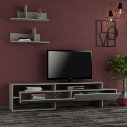 Тумба под ТВ GARA TV UNIT LIGHT MOCHA LIGHT MOCHA LIGHT MOCHA 180X30X42 СМ. (LEV00384)