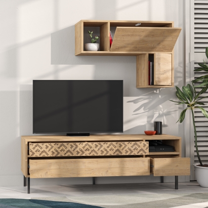 Тумба под ТВ HEATON TV UNIT OAK OAK OAK 145X36X48 СМ. (LEV00475)