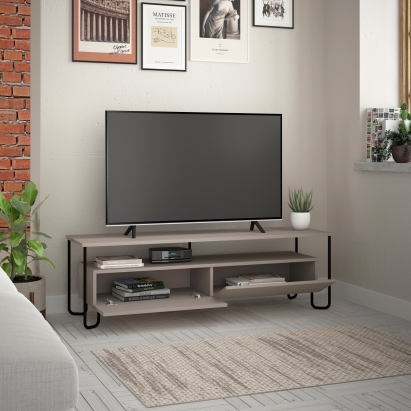 Тумба под ТВ CORNEA TV UNIT LIGHT MOCHA LIGHT MOCHA LIGHT MOCHA 150X42X45 СМ. (LEV00418)