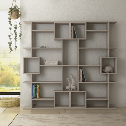 Стеллаж прямой SOTO BOOKCASE LIGHT MOCHA LIGHT MOCHA  92X25X173 СМ. (LEV00633)