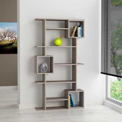 Стеллаж прямой SOTO BOOKCASE LIGHT MOCHA LIGHT MOCHA  92X25X173 СМ. (LEV00633)