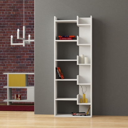 Стеллаж прямой OPPA BOOKCASE WHITE WHITE WHITE 69X22X162,4 СМ. (LEV00600)