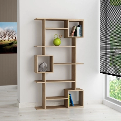 Стеллаж прямой SOTO BOOKCASE OAK OAK  92X25X173 СМ. (LEV00635)