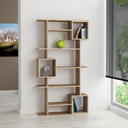 Стеллаж прямой SOTO BOOKCASE OAK OAK  92X25X173 СМ. (LEV00635)