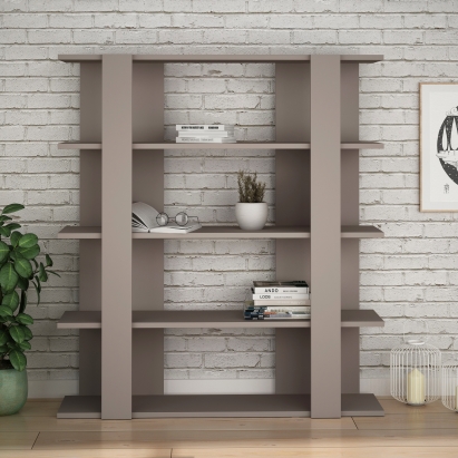 Стеллаж прямой TITA BOOKCASE LIGHT MOCHA LIGHT MOCHA LIGHT MOCHA 110X29X122 СМ. (LEV00622)