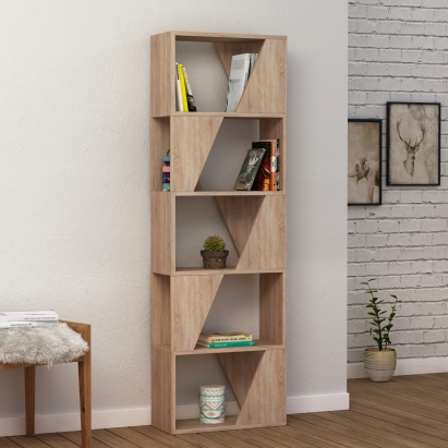 Стеллаж прямой FRAME BOOKCASE OAK OAK OAK 54X24X168 СМ. (LEV00573)