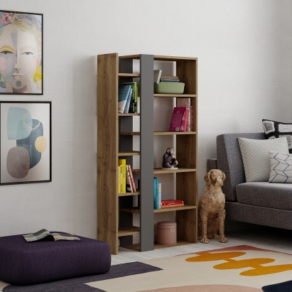 Стеллаж прямой LIFT BOOKCASE HITIT HITIT ANTHRACITE 80X29X151 СМ. (LEV00690)