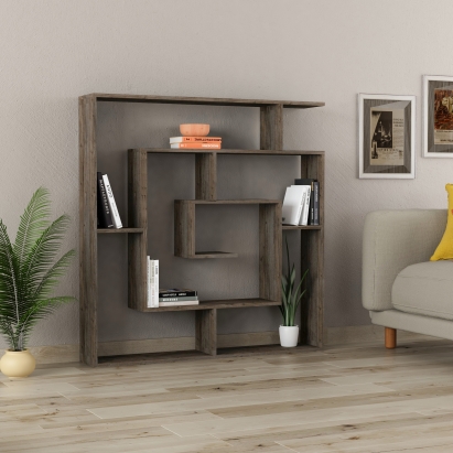 Стеллаж прямой LABIRENT BOOKCASE DARK COFFEE DARK COFFEE  125X22X129 СМ. (LEV00657)