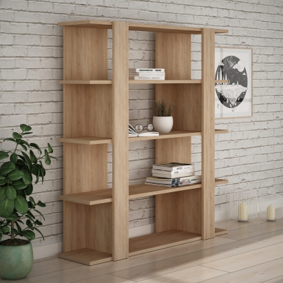 Стеллаж прямой TITA BOOKCASE OAK OAK OAK 110X29X122 СМ. (LEV00626)