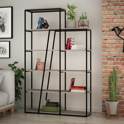 Стеллаж прямой PAL BOOKCASE LIGHT MOCHA LIGHT MOCHA  110X29X178 СМ. (LEV00654)