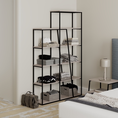 Стеллаж прямой PAL BOOKCASE LIGHT MOCHA LIGHT MOCHA  110X29X178 СМ. (LEV00654)