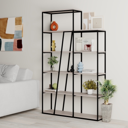 Стеллаж прямой PAL BOOKCASE LIGHT MOCHA LIGHT MOCHA  110X29X178 СМ. (LEV00654)