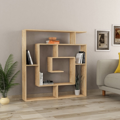 Стеллаж прямой LABIRENT BOOKCASE OAK OAK OAK 125X22X129 СМ. (LEV00584)