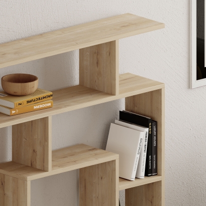 Стеллаж прямой LABIRENT BOOKCASE OAK OAK OAK 125X22X129 СМ. (LEV00584)