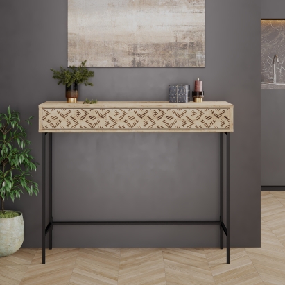 Консоль напольная HEATON CONSOLE OAK OAK OAK 110X36X90 СМ. (LEV00718)