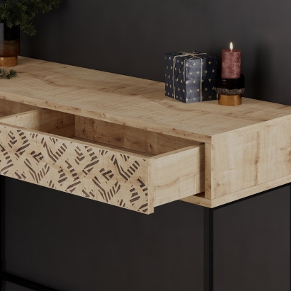 Консоль напольная HEATON CONSOLE OAK OAK OAK 110X36X90 СМ. (LEV00718)